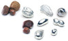 Set of Seven Sterling Silver Nuts