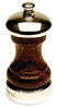 Rosewood Capstan Peppermills & Salt Mills with Sterling Silver Cap & Bottom