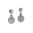 Sterling Silver Ula Silver Drop Earrings With Real Diamond
