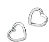Sterling Silver Just Add Love Earrings with Real Diamond