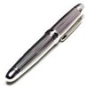 Silver Plated Chunky Ribbed Ballpoint Pen