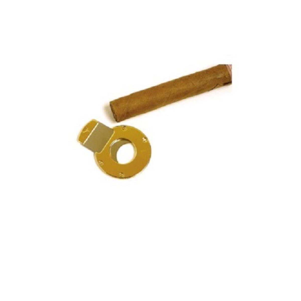 Silver Plated Round cigar cutter