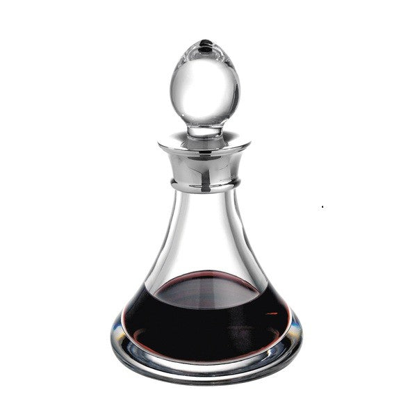 Crystal & Sterling Silver Mini Decanter