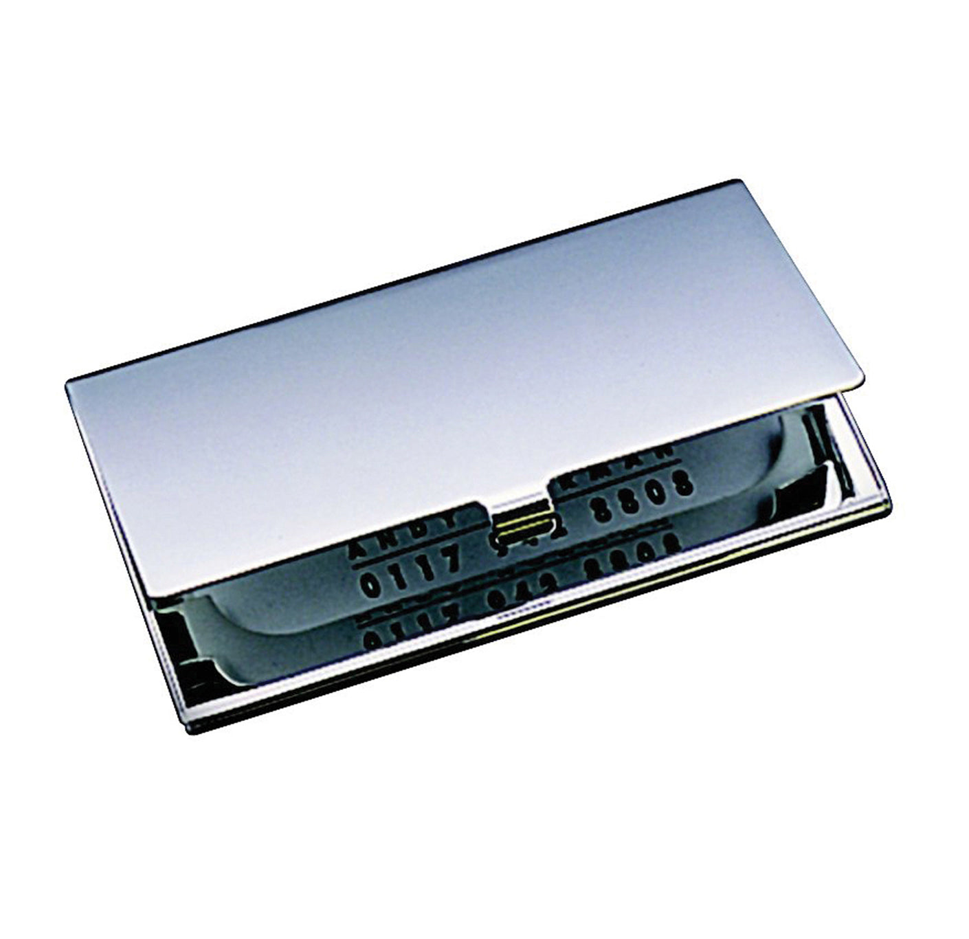 Silver Plain Business Card Case