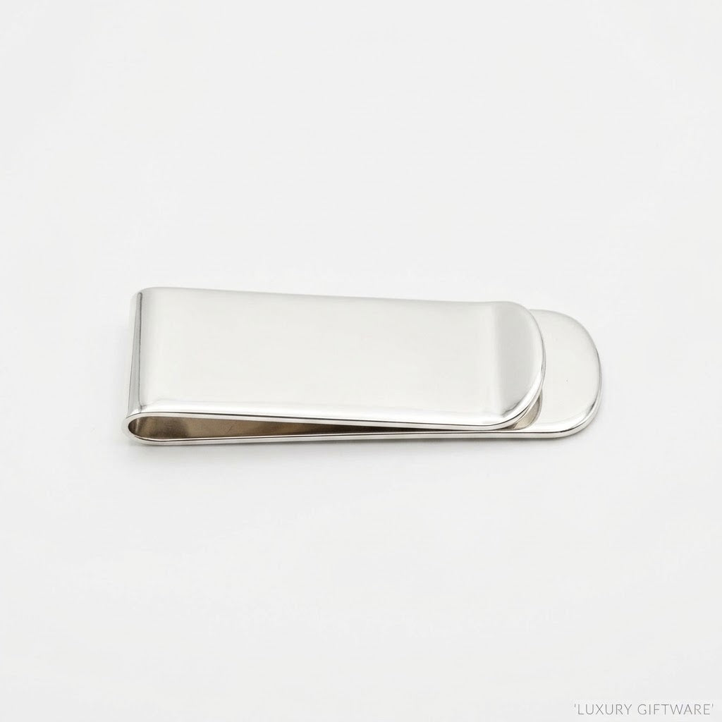 Silver Plated Straight Money Clip
