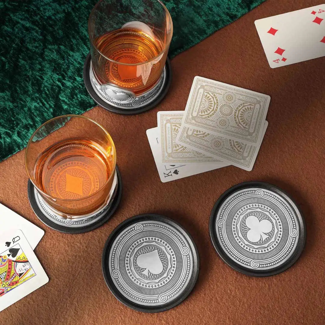 Royal Selangor Ace Pewter Coaster Set (Set of 4)