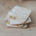 Ankole Cow Horn Coasters (Set of 4 square shaped)
