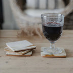 Ankole Cow Horn Coasters (Set of 4 square shaped)