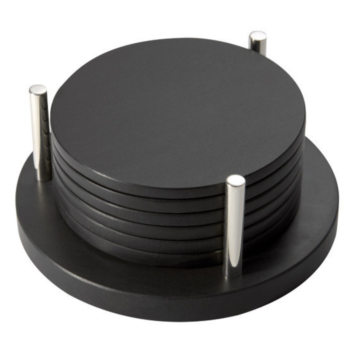 Slate and Sterling Silver Coaster