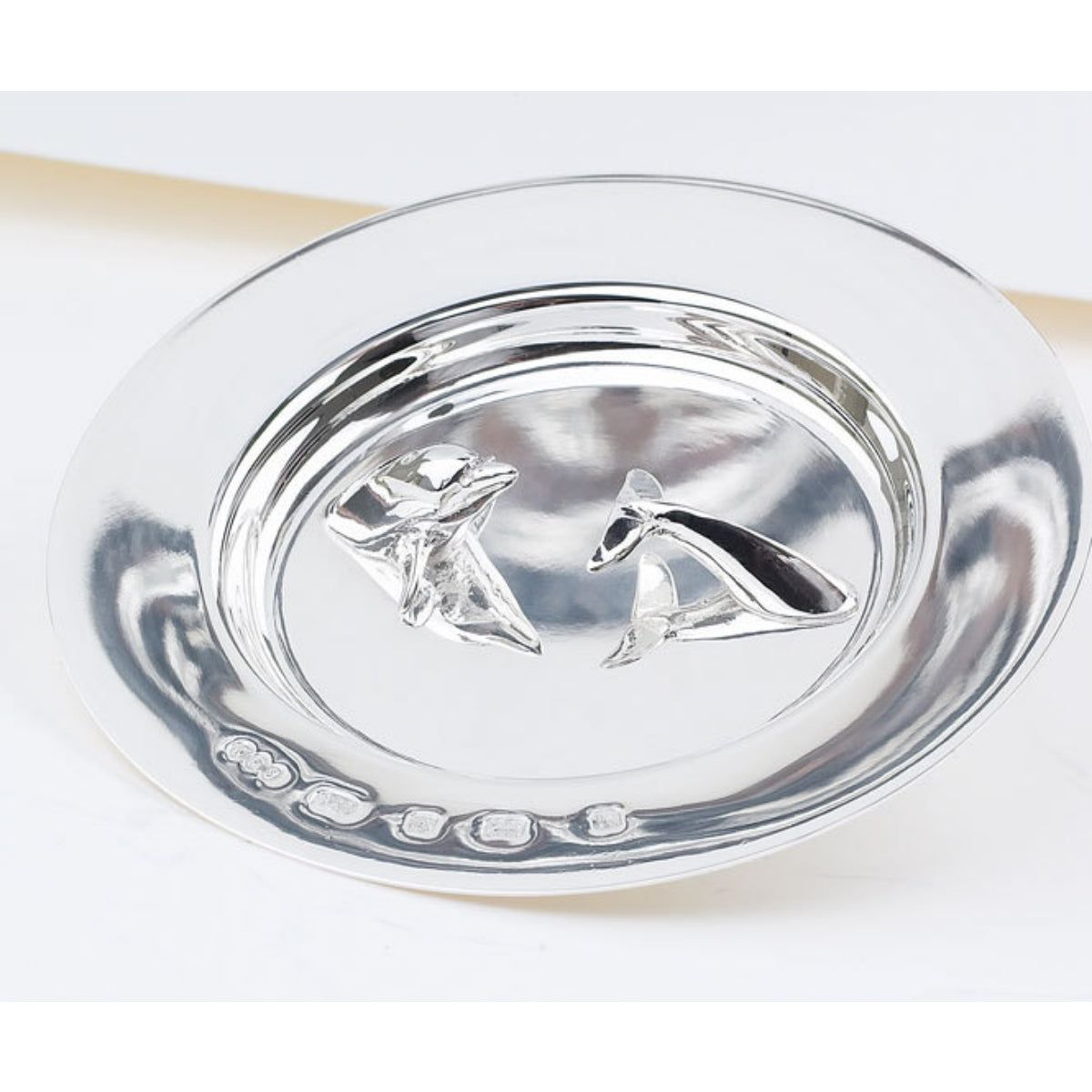 Sterling Silver Dolphin Dish