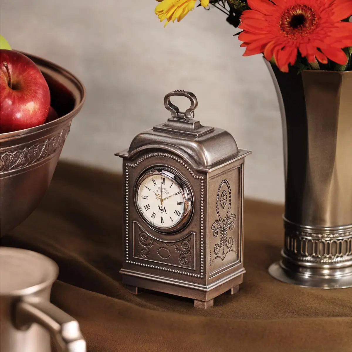 Pewter Carriage Clock