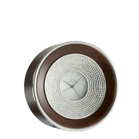 Pewter Round Table Clock
