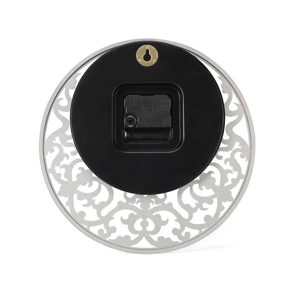 Pewter Tariq Wall Clock