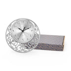 Pewter Tariq Wall Clock