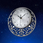 Pewter Tariq Wall Clock
