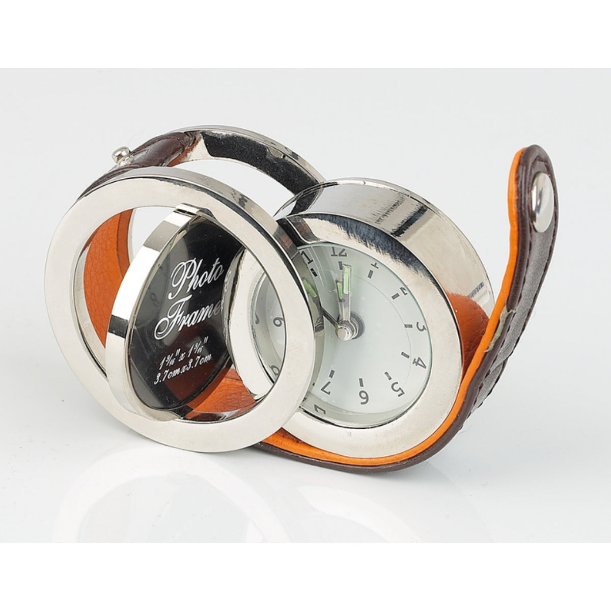 Silver Plated Clock / Keyring Set