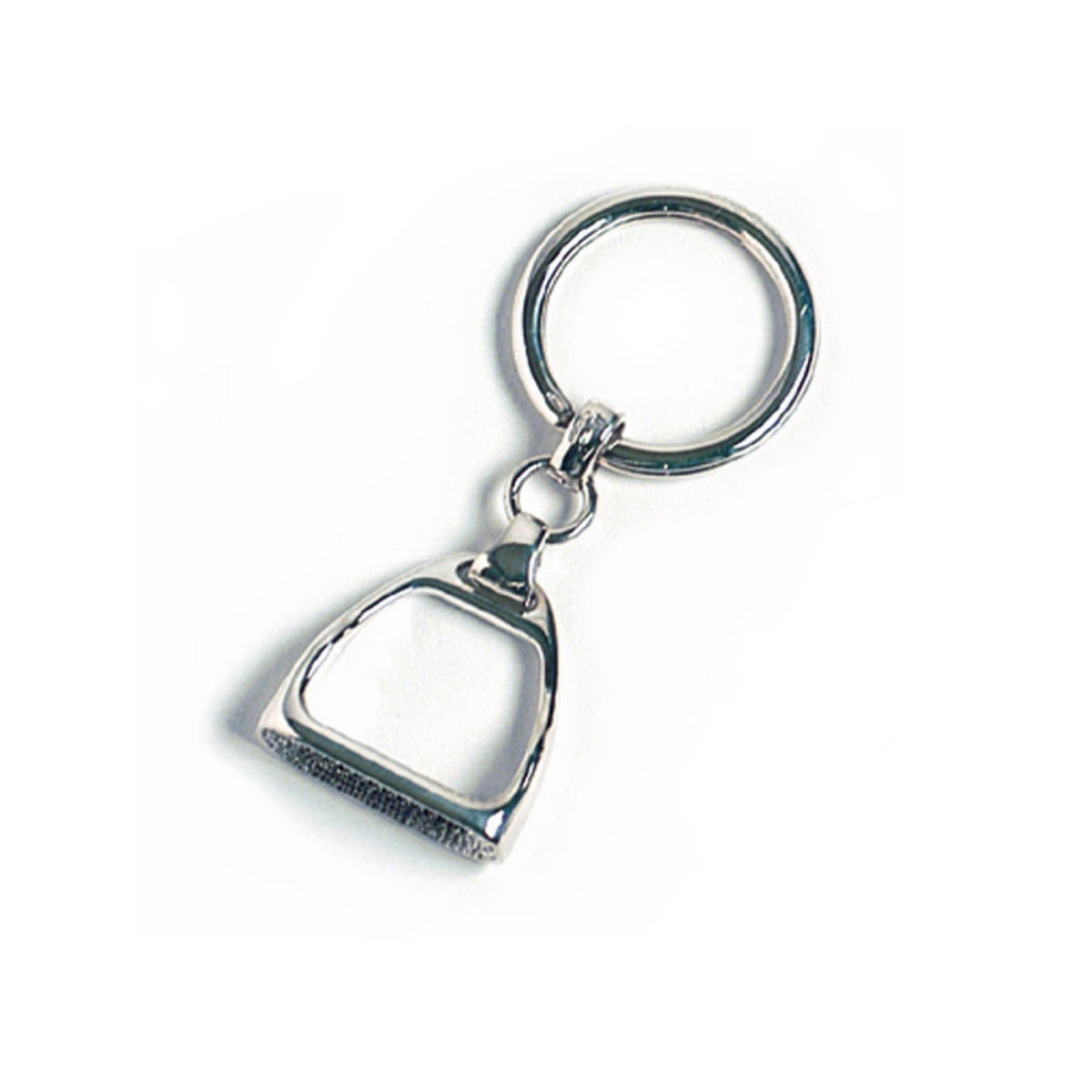 Sterling Silver Stirrup Keyring
