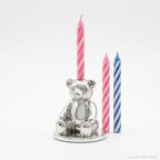 Sterling Silver Teddy Bear Candle Holder