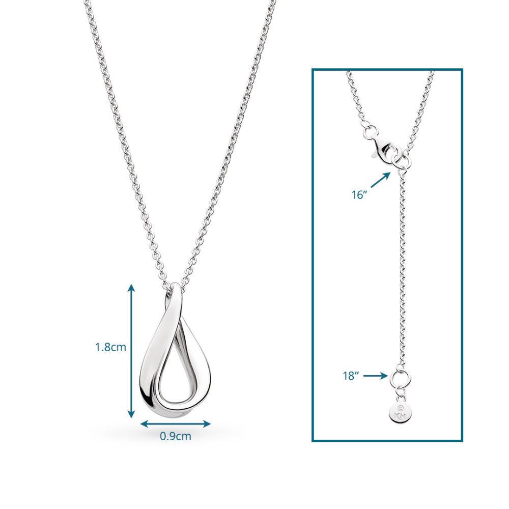 Sterling Silver Serenity Loop Dainty Necklace