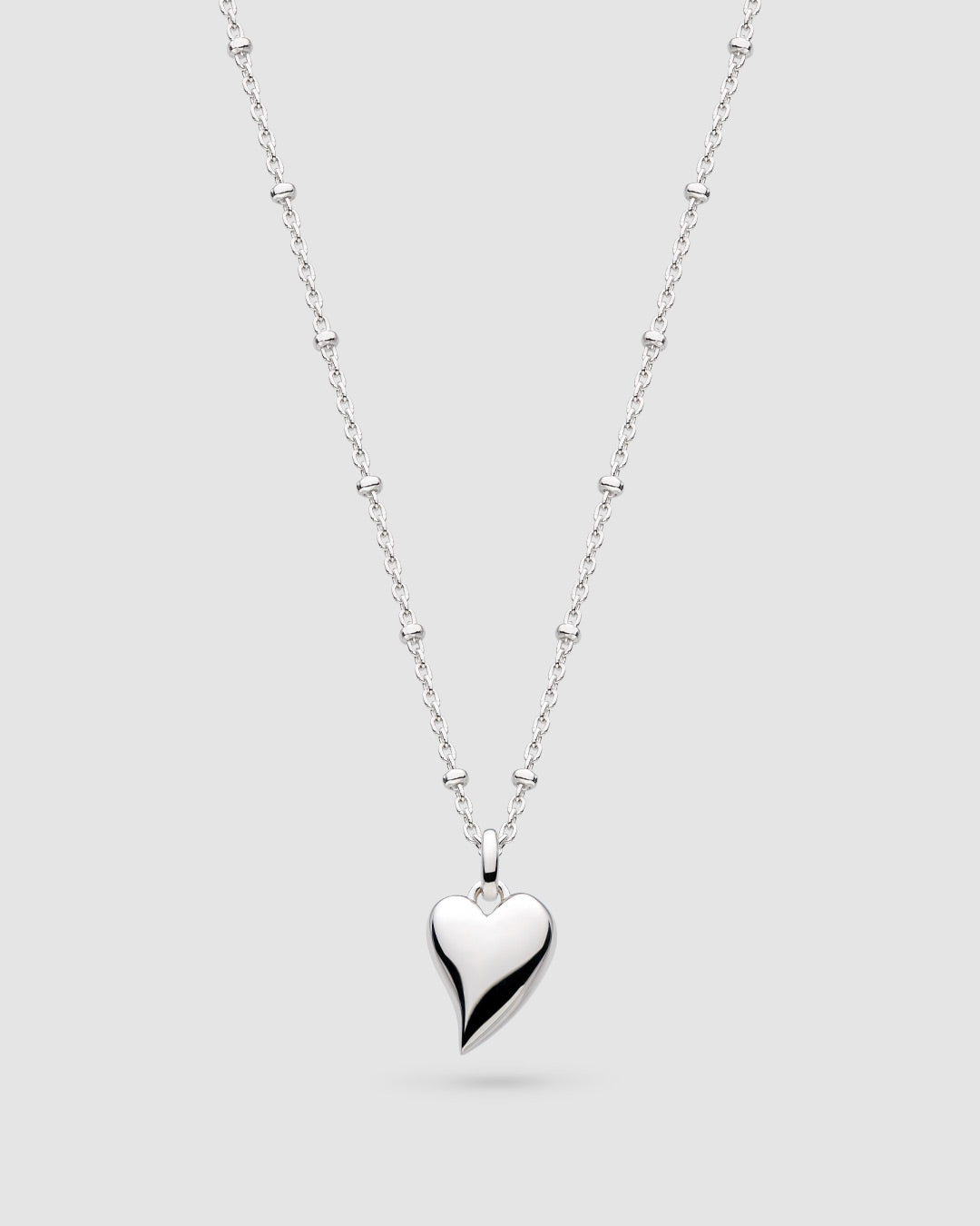 Desire Kiss Midi Heart Ball Chain Necklace