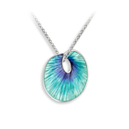 Turquoise round twist necklace