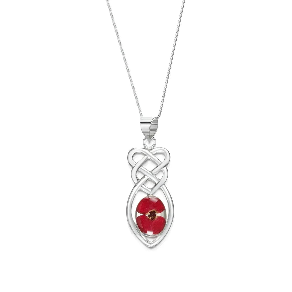 Poppy Celtic Pendant Necklace