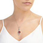 Poppy Treble Clef Pendant Necklace