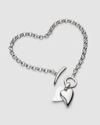 Desire Love Duet Heart T-Bar Bracelet