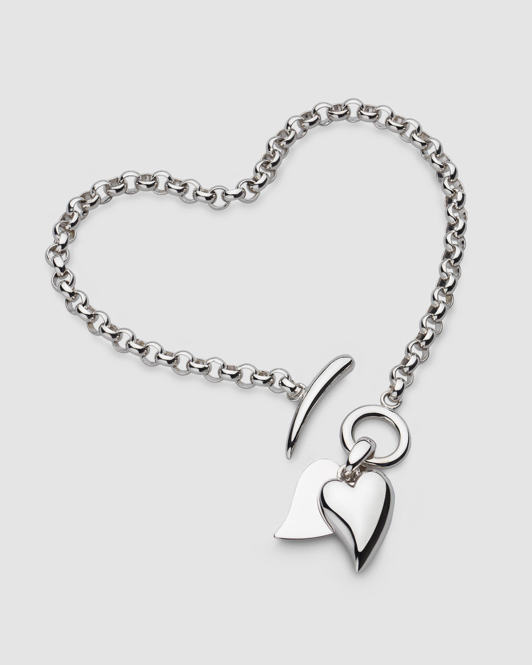 Desire Love Duet Heart T-Bar Bracelet