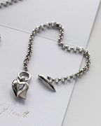 Desire Love Duet Heart T-Bar Bracelet