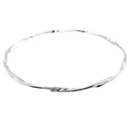 Delicate twist slim bangle
