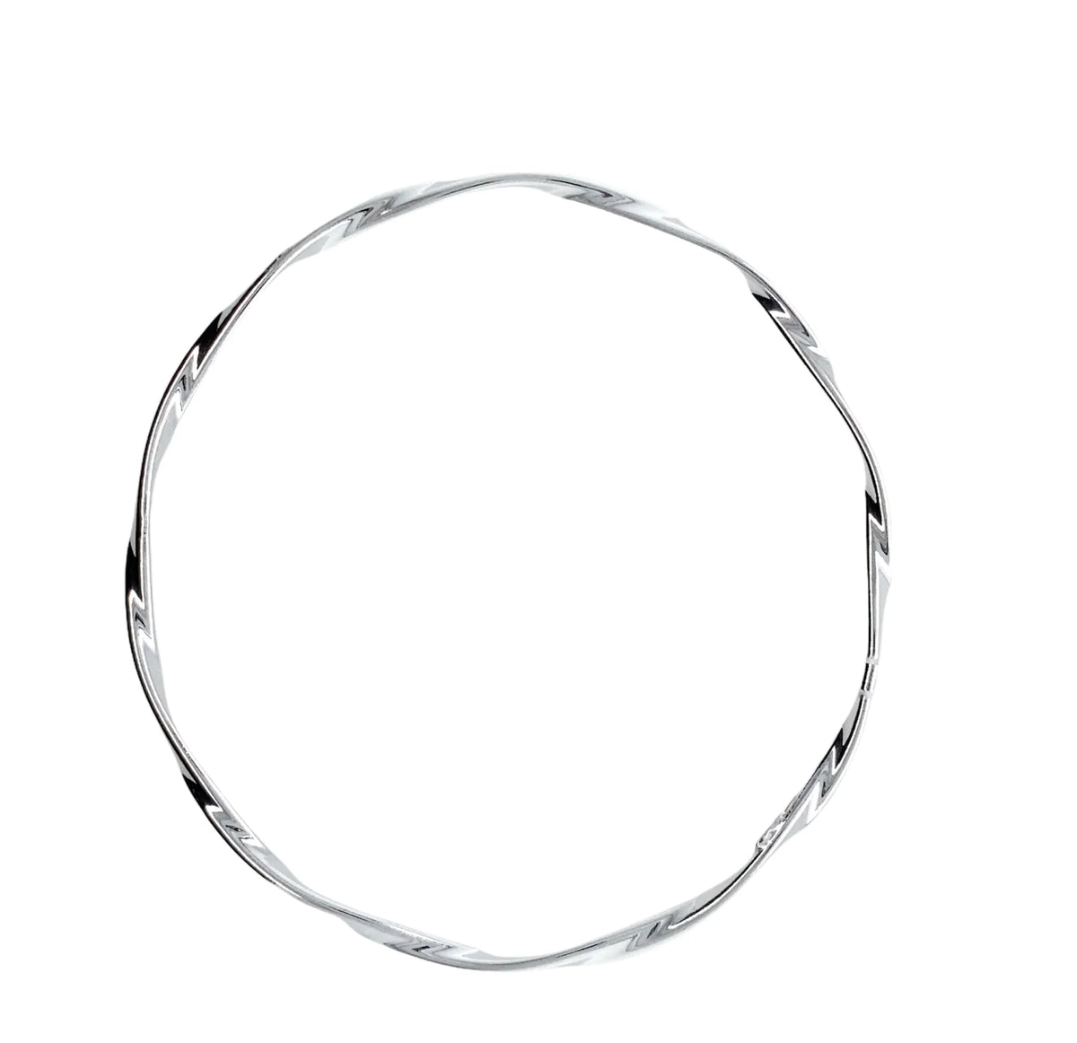 Delicate twist slim bangle