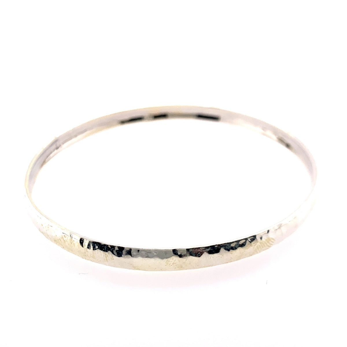 Plain hammered bangle