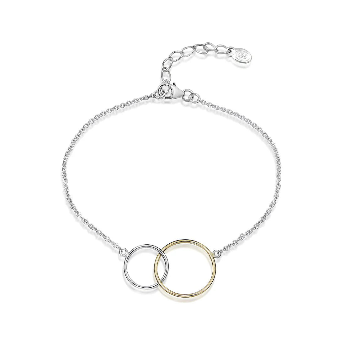 Two tone circle bracelet