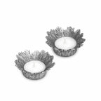 Royal Selangor Tropical Leaves Pewter Tealight Candle Holders (Pair)