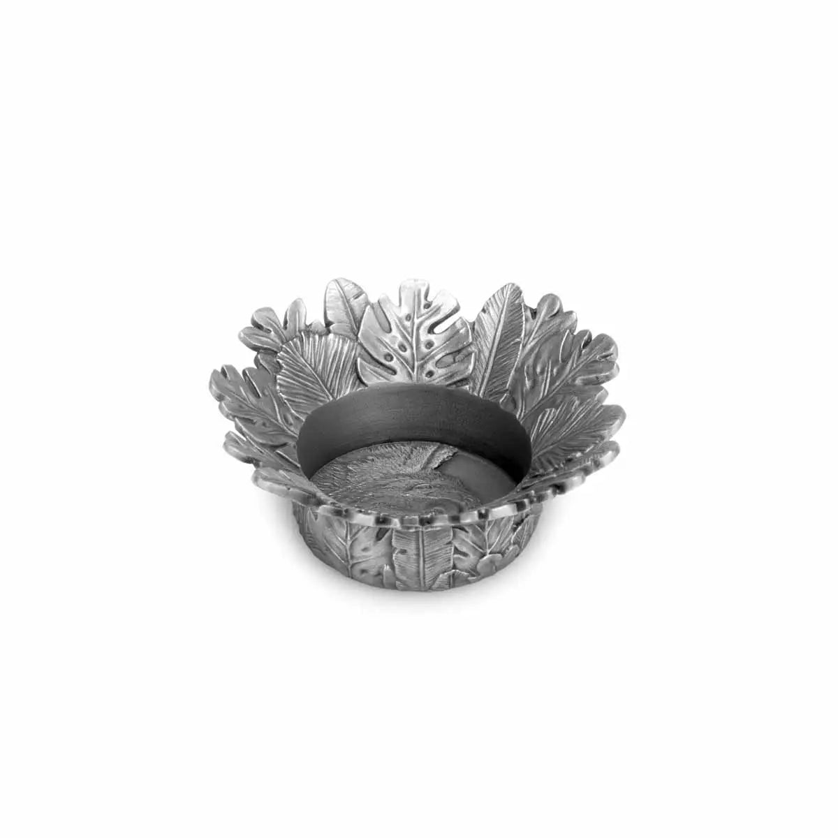 Royal Selangor Tropical Leaves Pewter Tealight Candle Holders (Pair)
