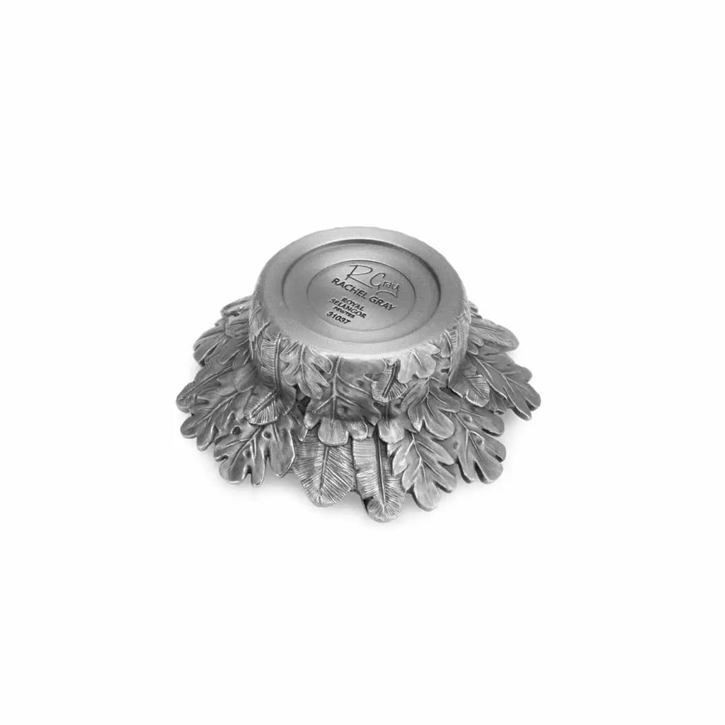 Royal Selangor Tropical Leaves Pewter Tealight Candle Holders (Pair)