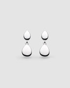Pebble Droplet Drop Earrings