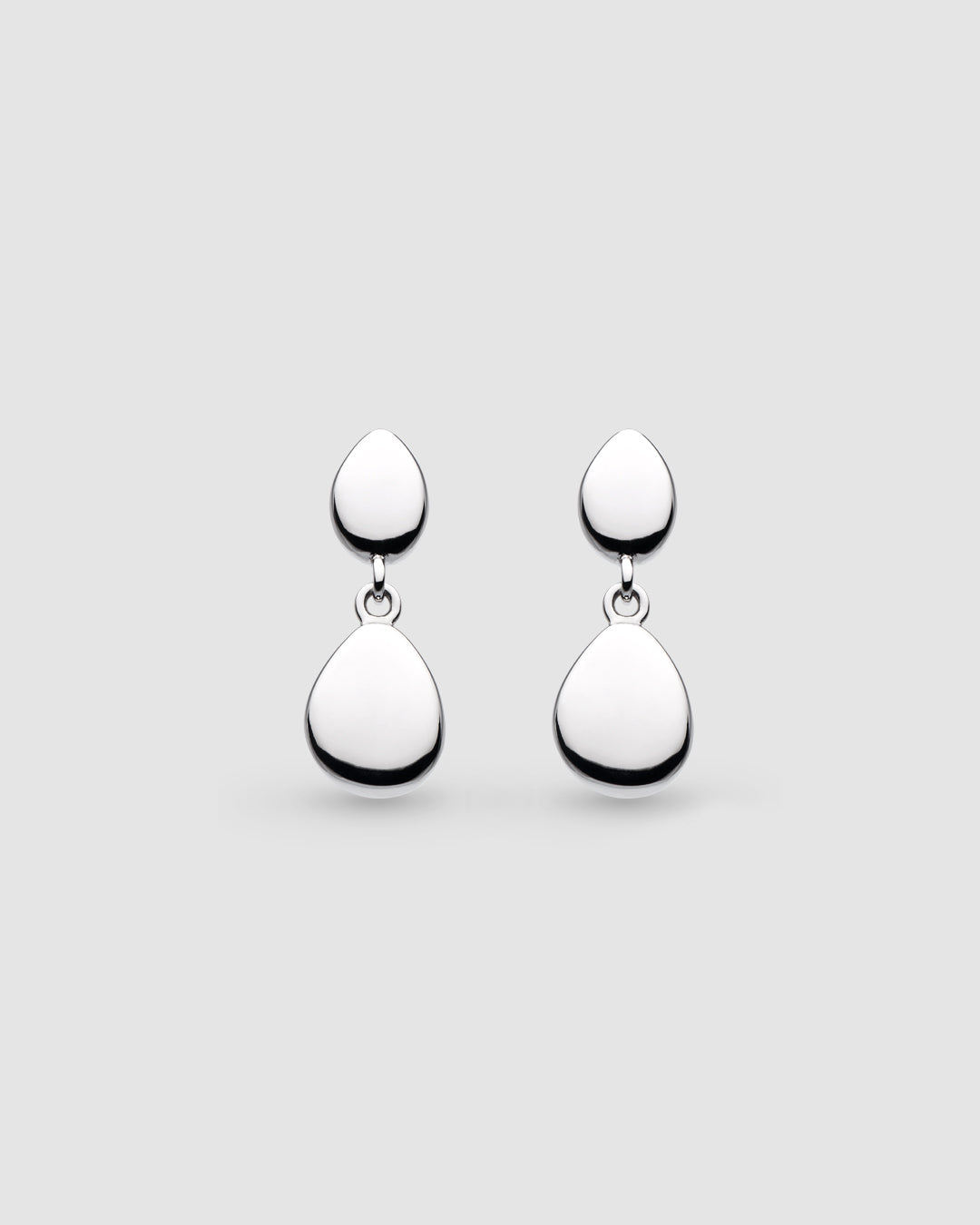Pebble Droplet Drop Earrings