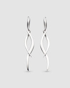 Entwine Twine Twist Drop Earrings