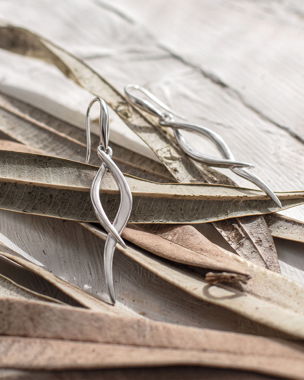 Entwine Twine Twist Drop Earrings