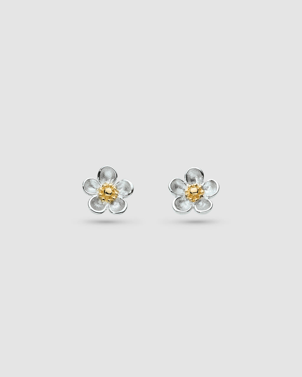 Blossom Wood Rose Stud Earrings