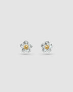 Blossom Wood Rose Stud Earrings