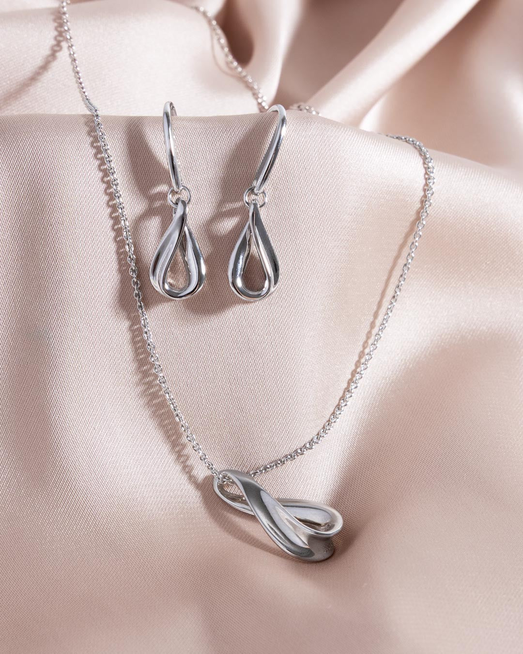 Serenity Loop Dainty Drop Earrings