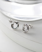 Bevel Trilogy Stud Earrings