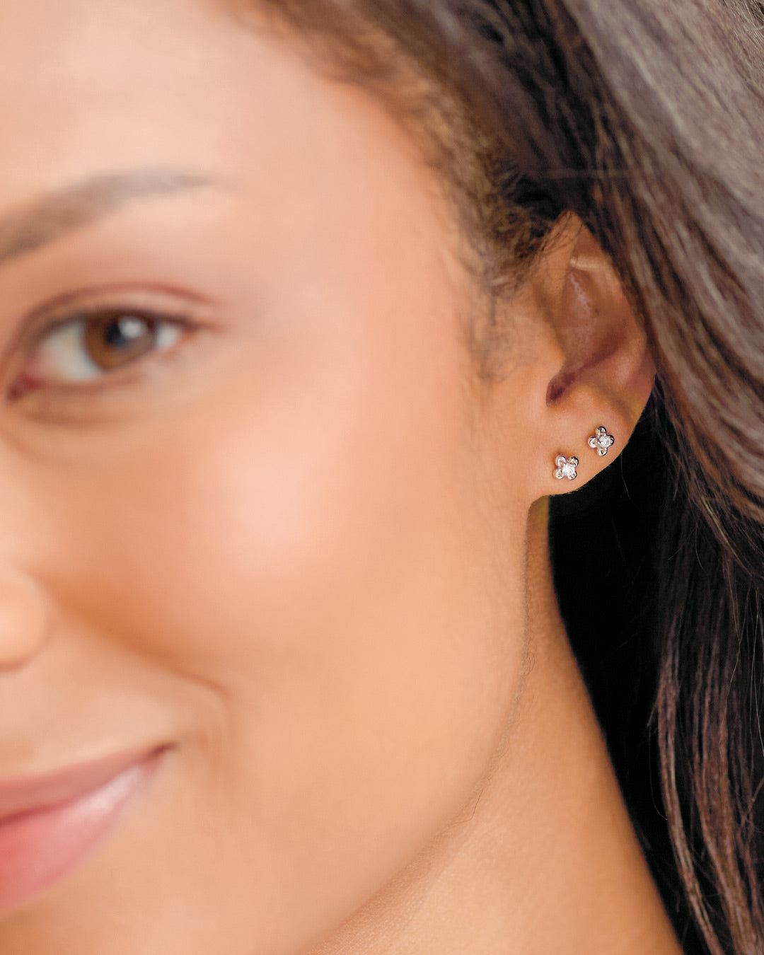 Blossom Flyte Honey Flower Glitz Stud Earrings