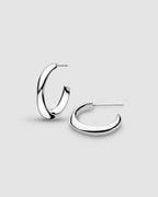 Bevel Cirque Midi Hoop Earrings