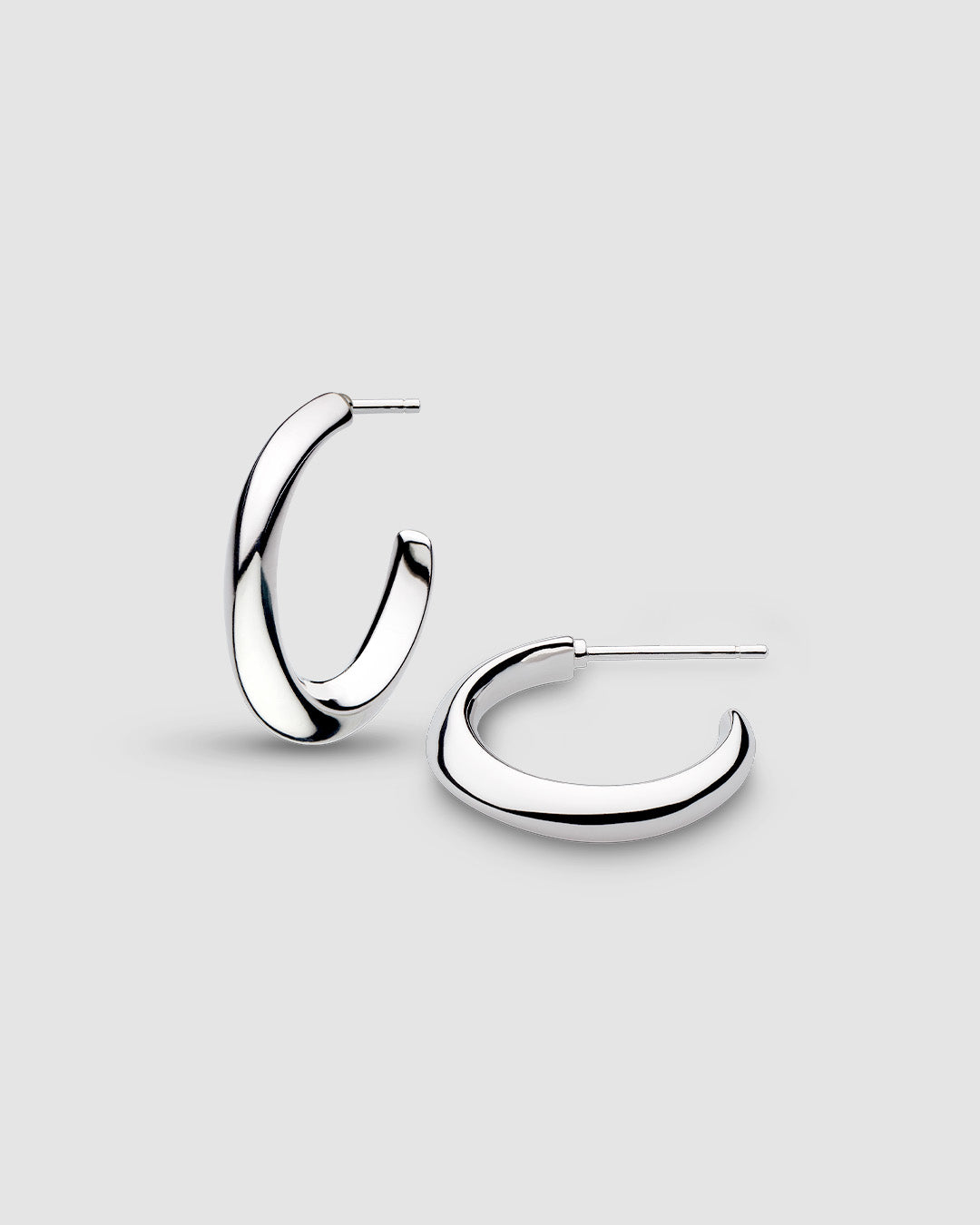 Bevel Cirque Midi Hoop Earrings
