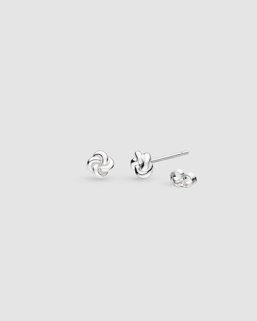 Marina Tide Knot Stud Earrings