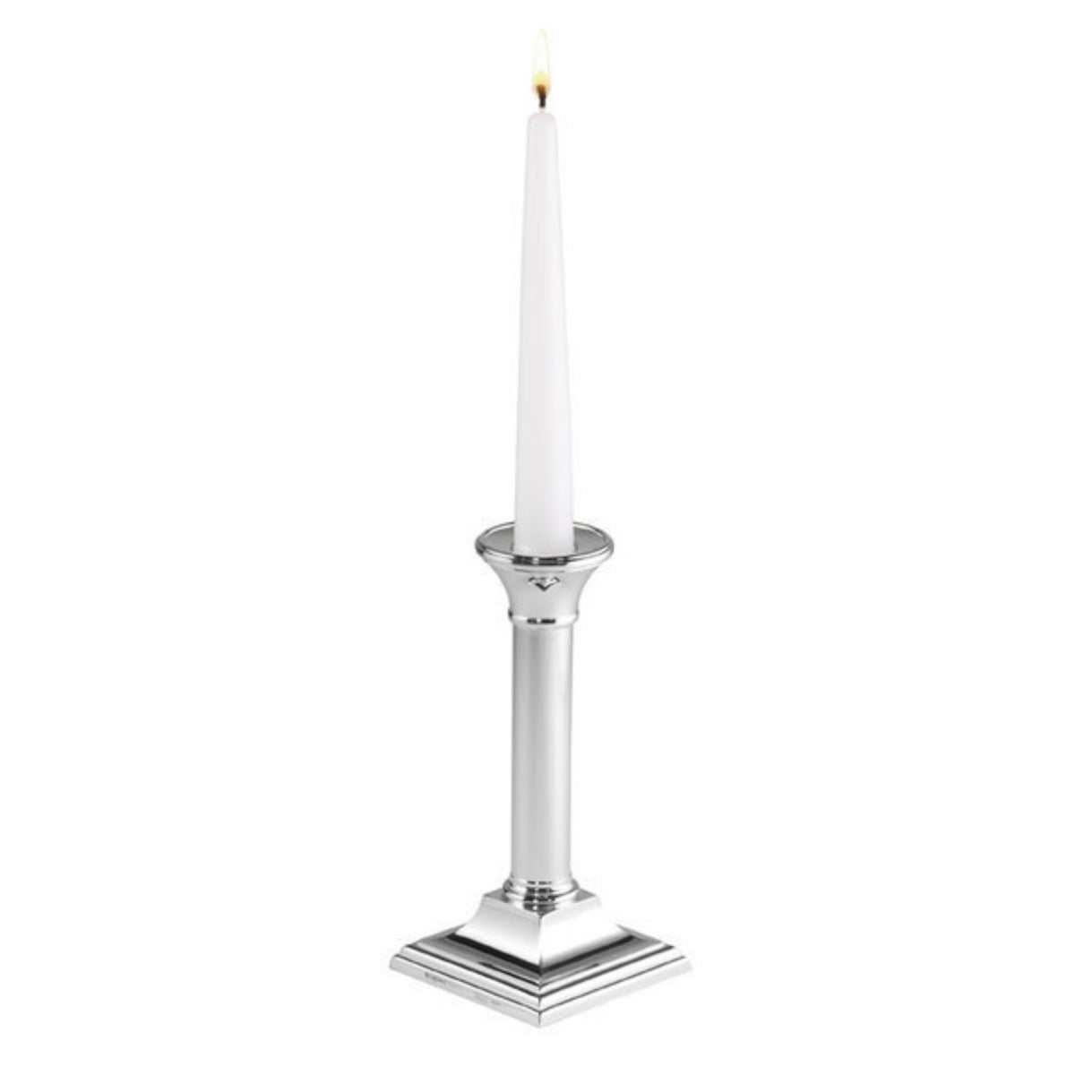 Silver Plated Abbey Candlestick Single 10” (25cm)